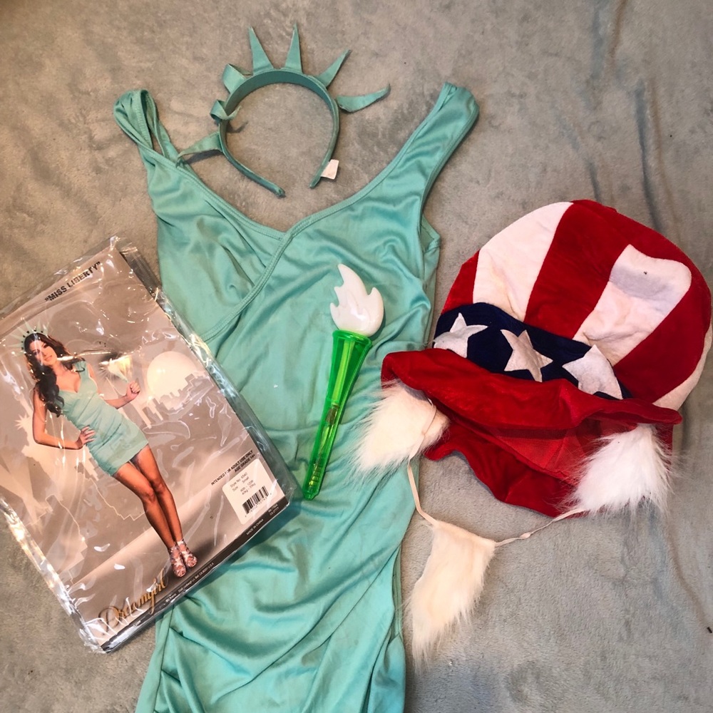 Statue of Liberty and Uncle Sam costumes
